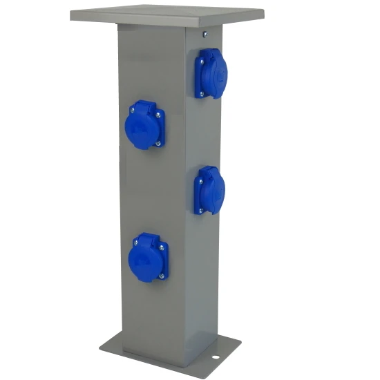 Garten Energiesäule Mit 4 Mal Schukosteckdose 1 Garten Energiesäule Mit 4 Mal Schukosteckdose