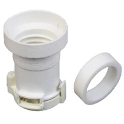 Illu Fassung E27 Mit Lampendichtung Weiß