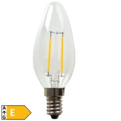 LED Kerzenlampe 6 Watt Klassische Bauform Klare Ausführung