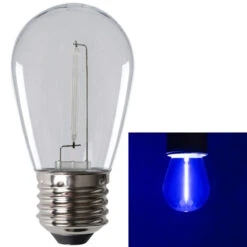 LED Kolbenlampe Klare Ausführung Für Lichterketten - Blau