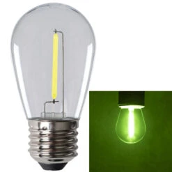 LED Kolbenlampe Klare Ausführung Für Lichterketten - Grün