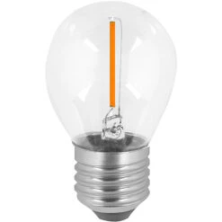 LED Tropfenlampe E27 Klare Ausführung - 1 Watt - Extra Warmweiß