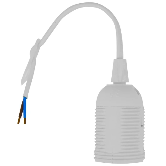 Leuchten Fassung E27 Mit Anschlußkabel Weiß 1 Leuchten Fassung E27 Mit Anschlußkabel Weiß