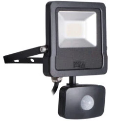 LED Fluter 20 Watt Flache Bauform Mit Bewegungsmelder