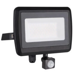 LED Fluter 50 Watt Flache Bauform Mit Bewegungsmelder