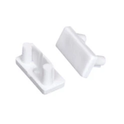 Endstück Für Aluminiumprofil - Set Mit 2 Stück- Weiß