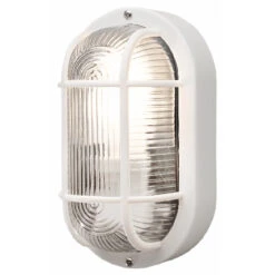 Ovalleuchte IP44 Weiß