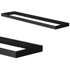 Aufbaurahmen Für LED Backlite Panel 1.195 X 295mm Schwarz