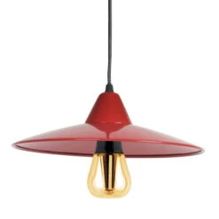 Hängeleuchte Rot Mit LED Leuchtmittel