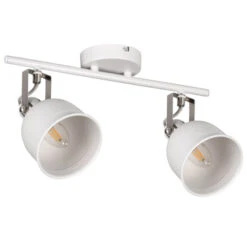 Wand- Und Deckenleuchte Derato 2-flammig Weiß