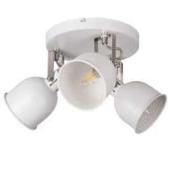 Wand- Und Deckenleuchte Derato 3-flammig Weiß