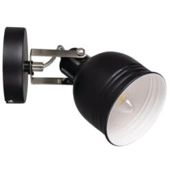 Wand- Und Deckenleuchte Derato 1-flammig Schwarz