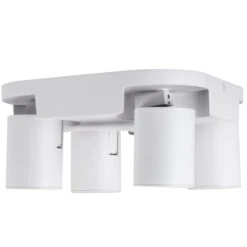 Wand- Und Deckenleuchte Laurin 4-flammig Weiß