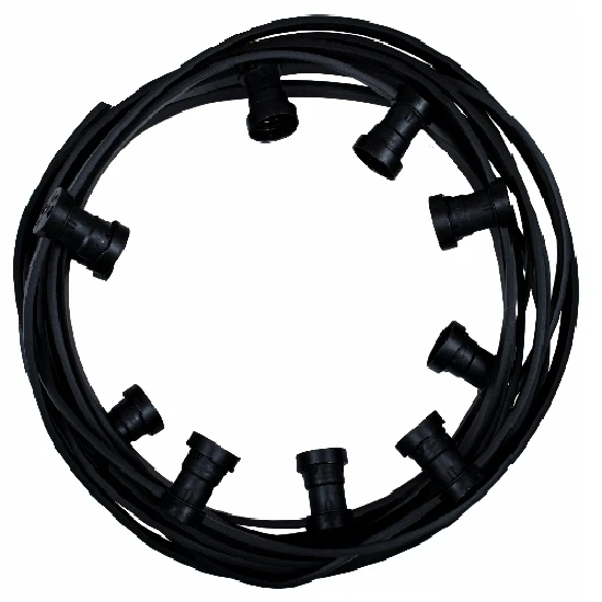 100m Endlos Illu Lichterkette Mit 100 Montierten Fassungen Schwarzes Kabel 1 100m Endlos Illu Lichterkette Mit 100 Montierten Fassungen Schwarzes Kabel