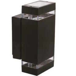 Fassadenleuchte Schwarz Eckig