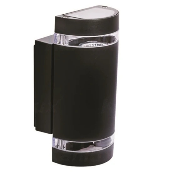 Fassadenleuchte Schwarz Halbrund 1 Fassadenleuchte Schwarz Halbrund