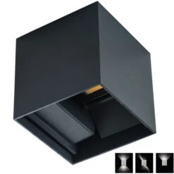 Fassadenleuchte Graphit Mit Einstellbarem Lichtwinkel